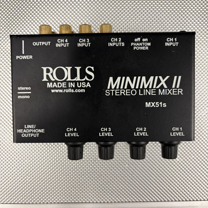 Rolls MX51s Mini-Mix 2 Stereo Line Mixer