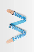 Kala Hibiscus Print Ukulele Strap- Blue