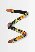 Kala Hibiscus Black USA Made Ukulele Strap