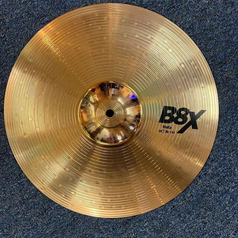 Sabian 14" B8X Hi-Hat Cymbals - Used