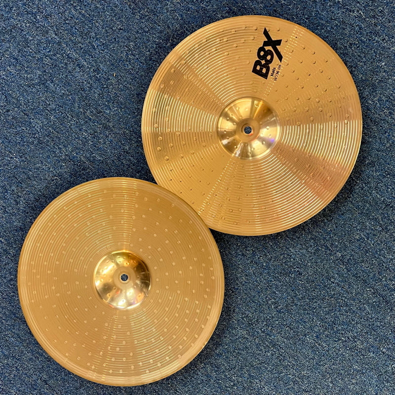 Sabian 14" B8X Hi-Hat Cymbals - Used