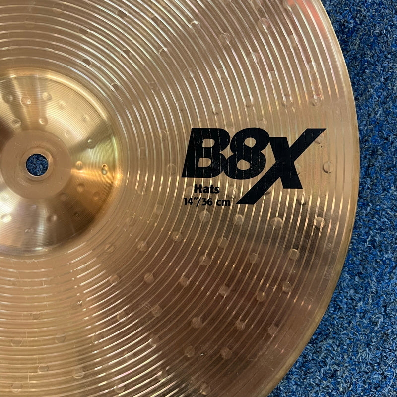 Sabian 14" B8X Hi-Hat Cymbals - Used