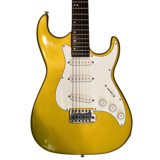 Samick MB-1/MG Greg Bennett Malibu Series S-Style Electric Guitar - Gold (Used)