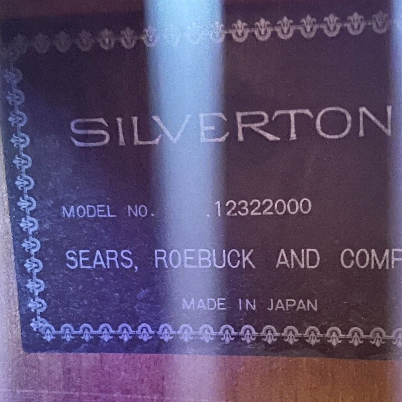 Silvertone Classical Guitar Model 12322000, Japan, Vintage