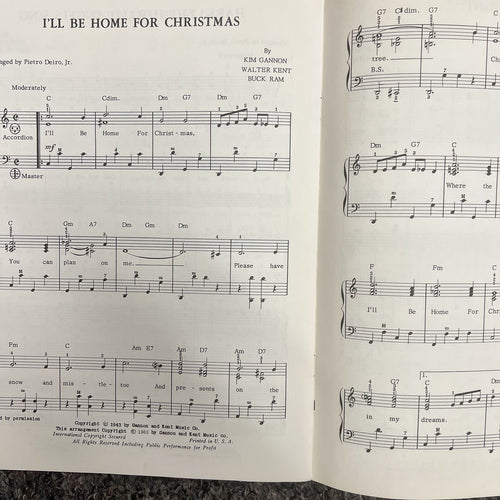 Sound of Christmas for Accordion Pietro Deidro Used