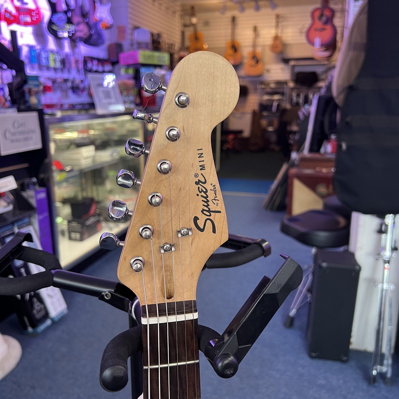 Squier Mini Strat Electric Guitar, Black, Used