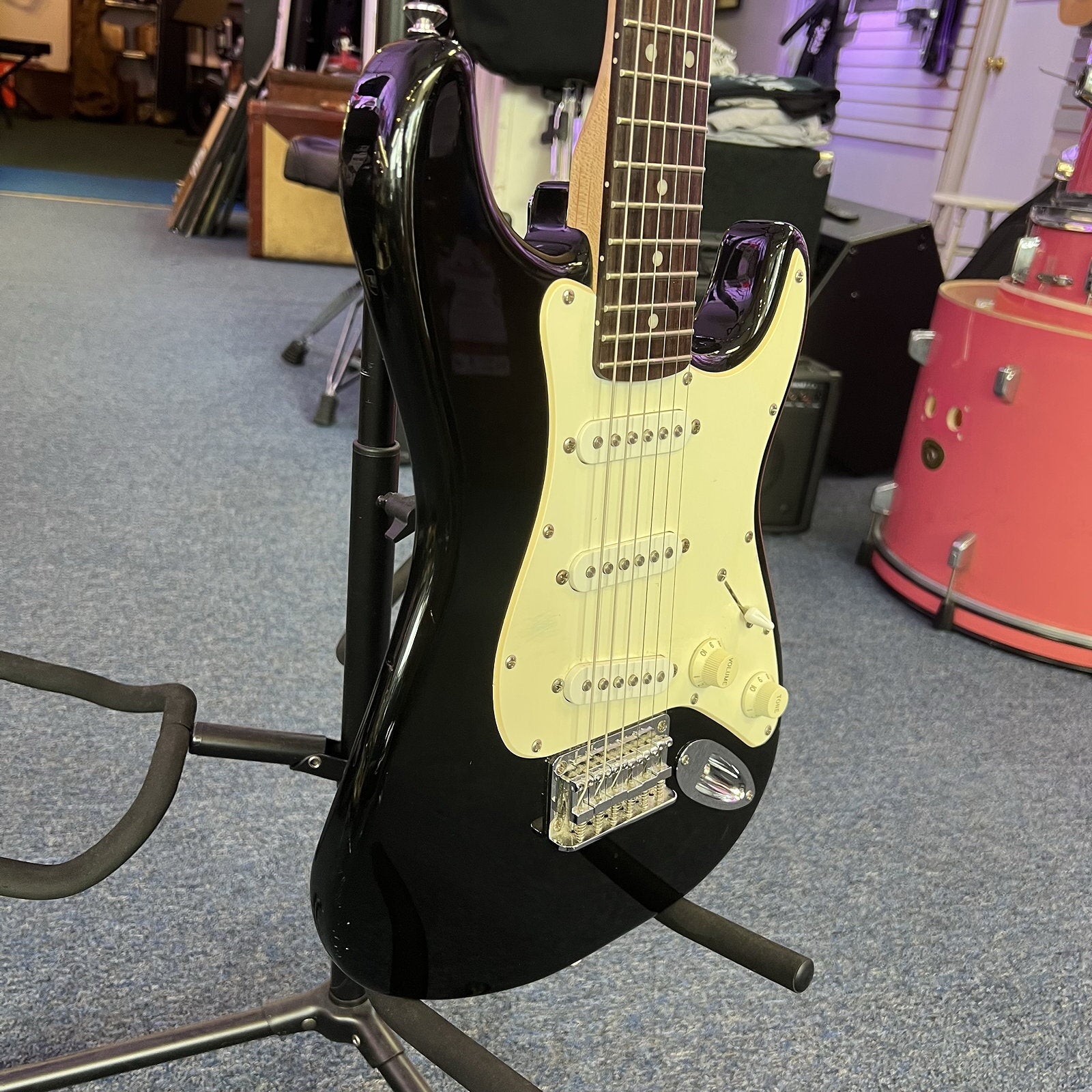 Squier Mini Strat Electric Guitar, Black, Used