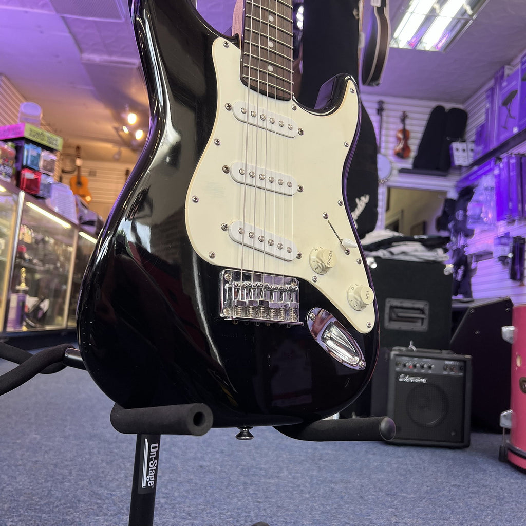 Squier Mini Strat Electric Guitar, Black, Used