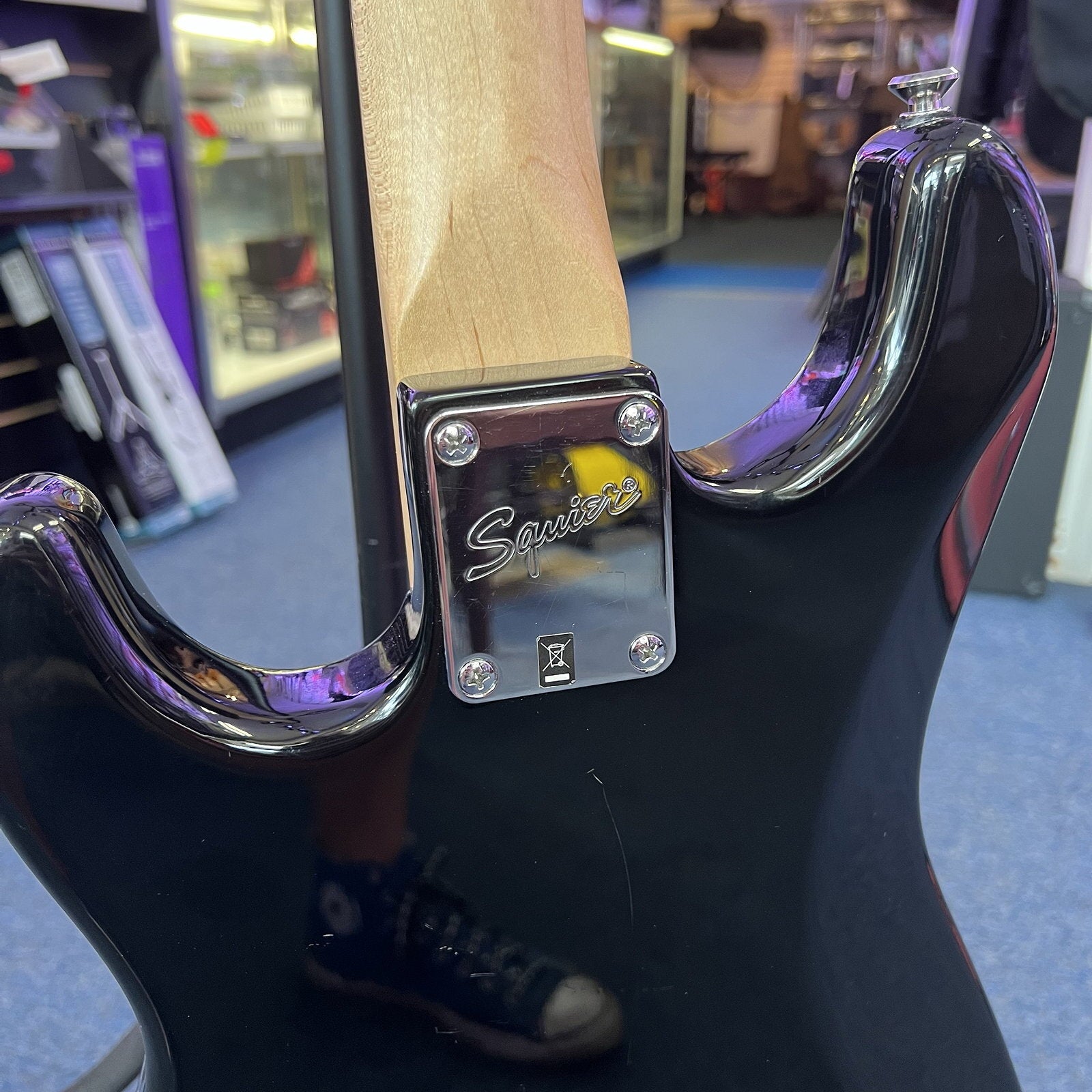 Squier Mini Strat Electric Guitar, Black, Used