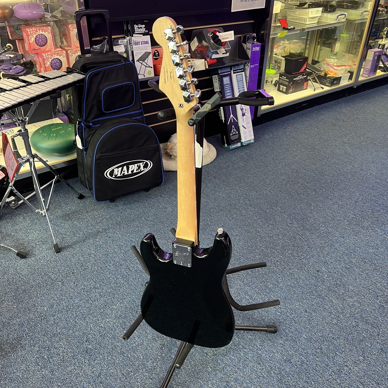 Squier Mini Strat Electric Guitar, Black, Used