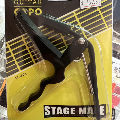 Stage Mate CC-101 Trigger Style Capo with Padded Handle – Black