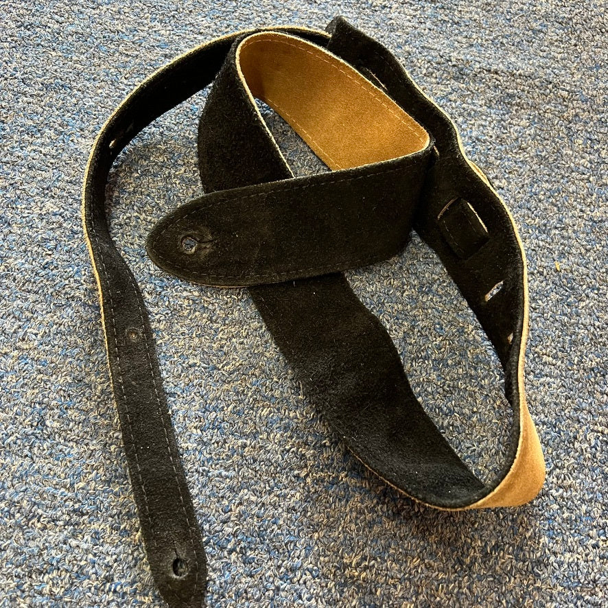 Suede Leather Guitar Strap used
