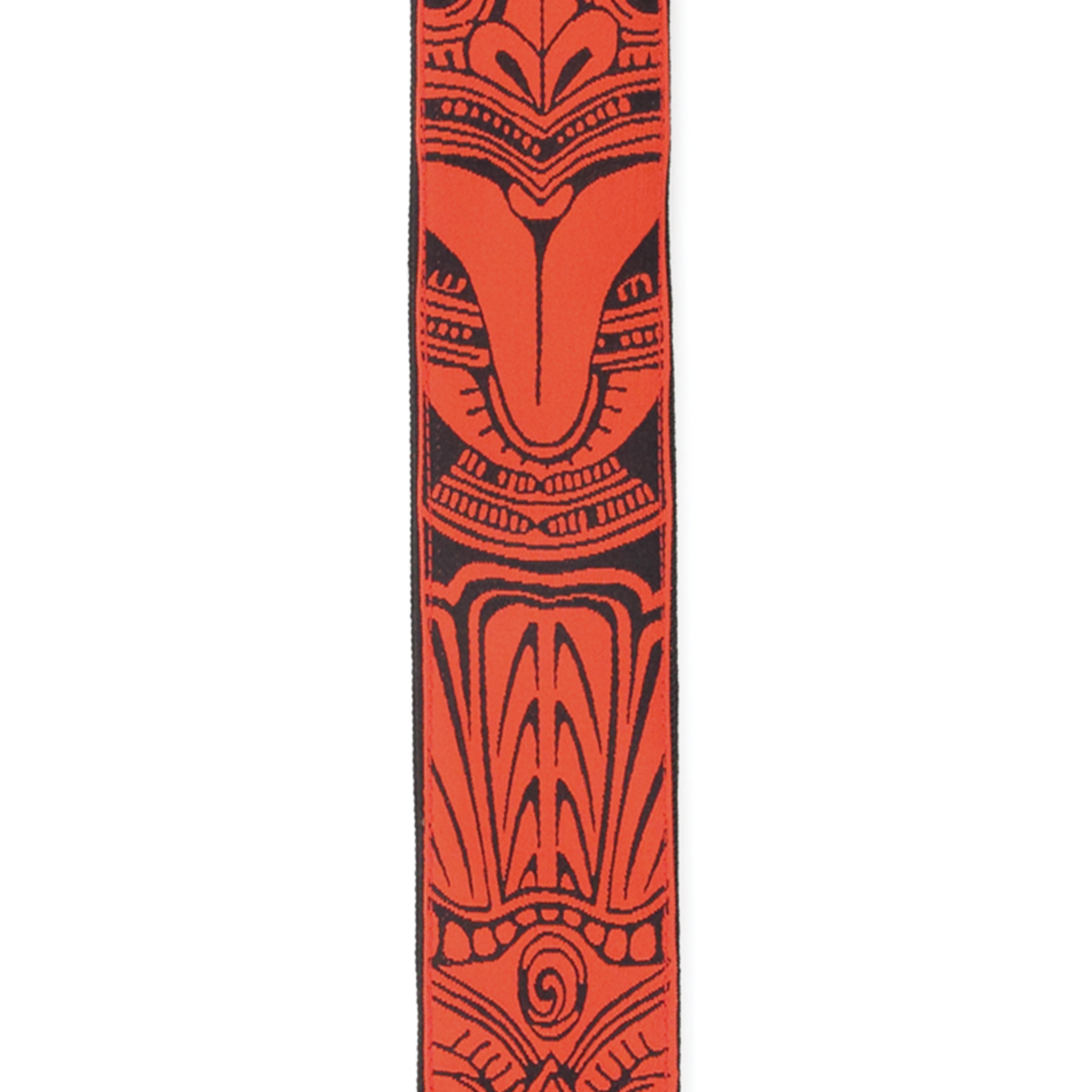 D'Addario Woven Guitar Strap Tiki Mask Red