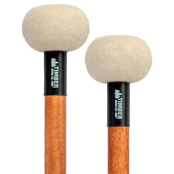 Timber All Purpose Timpani/Cymbal/Drum Set Med. Wool Felt Mallets