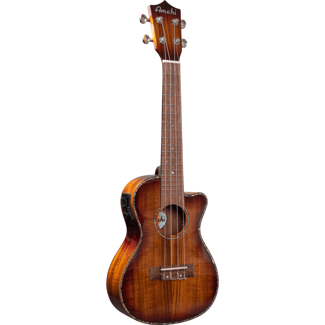 UK-KOK-CEQ Amahi Koa Concert Cutaway EQ