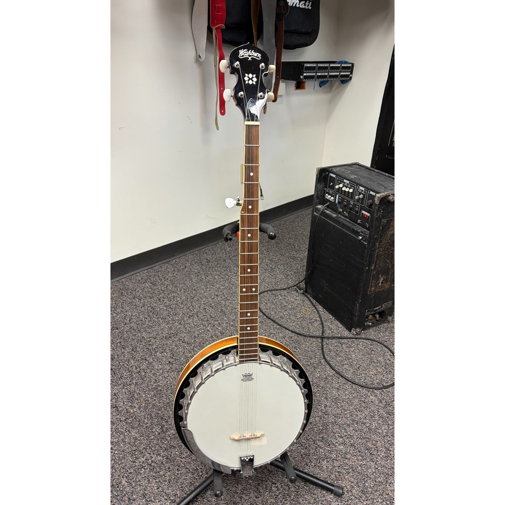 Washburn B-9 5-String Banjo w/pickup, Used