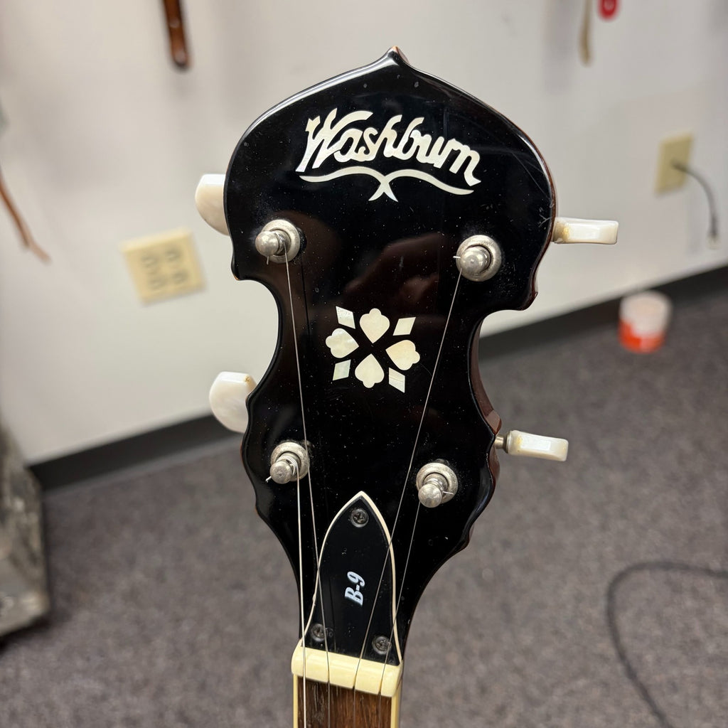 Washburn B-9 5-String Banjo w/pickup, Used