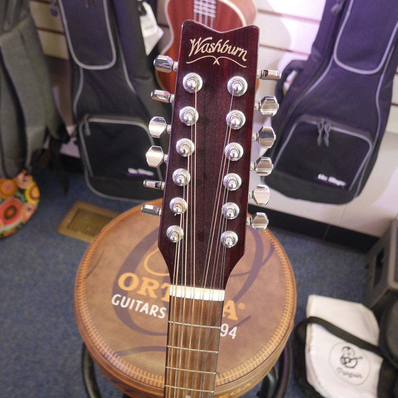 Washburn D-12CE-12/N Natural Acoustic-Electric 12 String Guitar, Used
