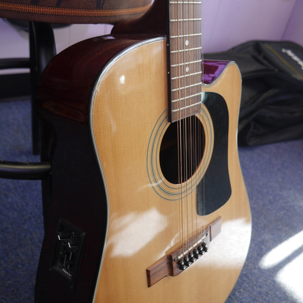 Washburn D-12CE-12/N Natural Acoustic-Electric 12 String Guitar, Used