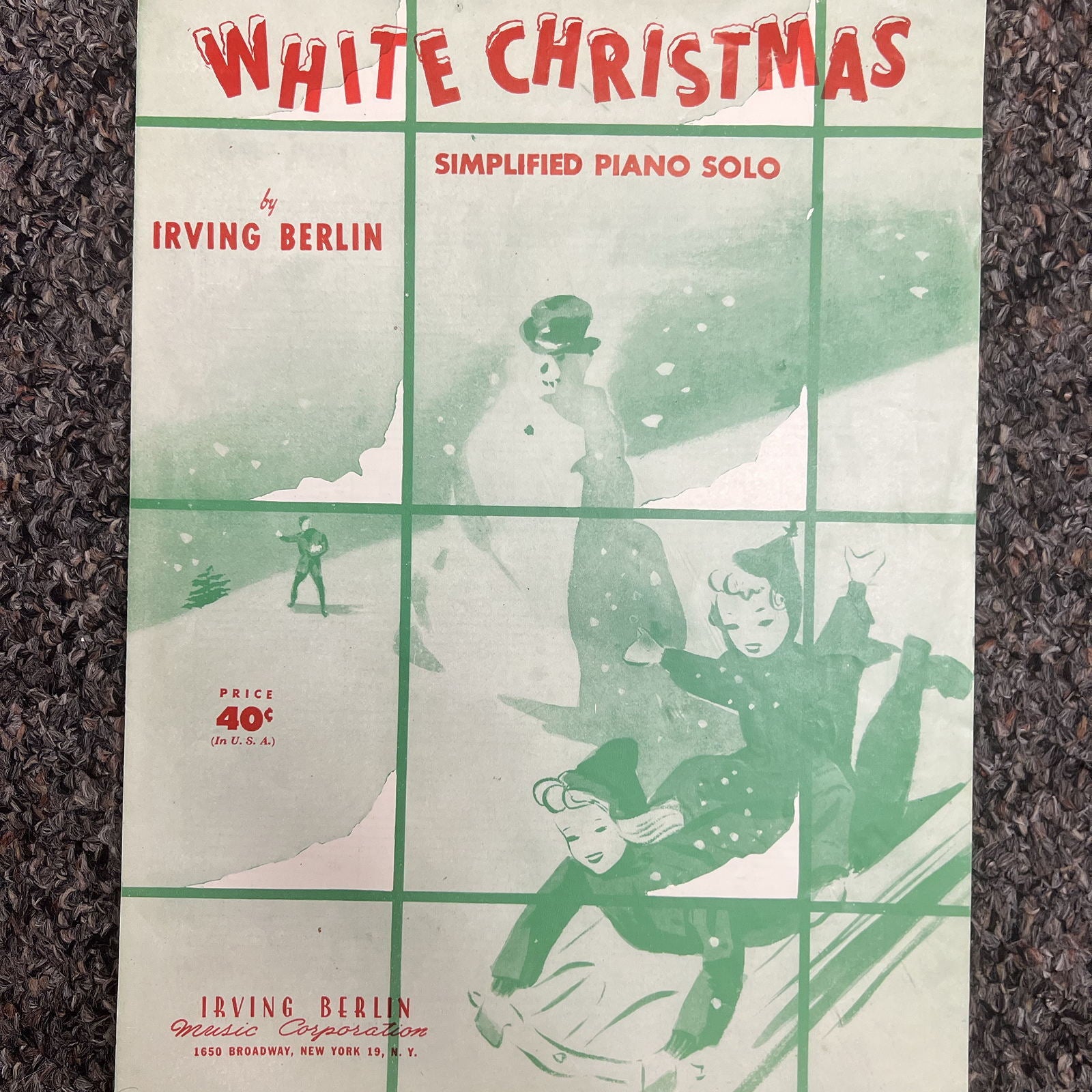 White Christmas Simplified Piano Solo
