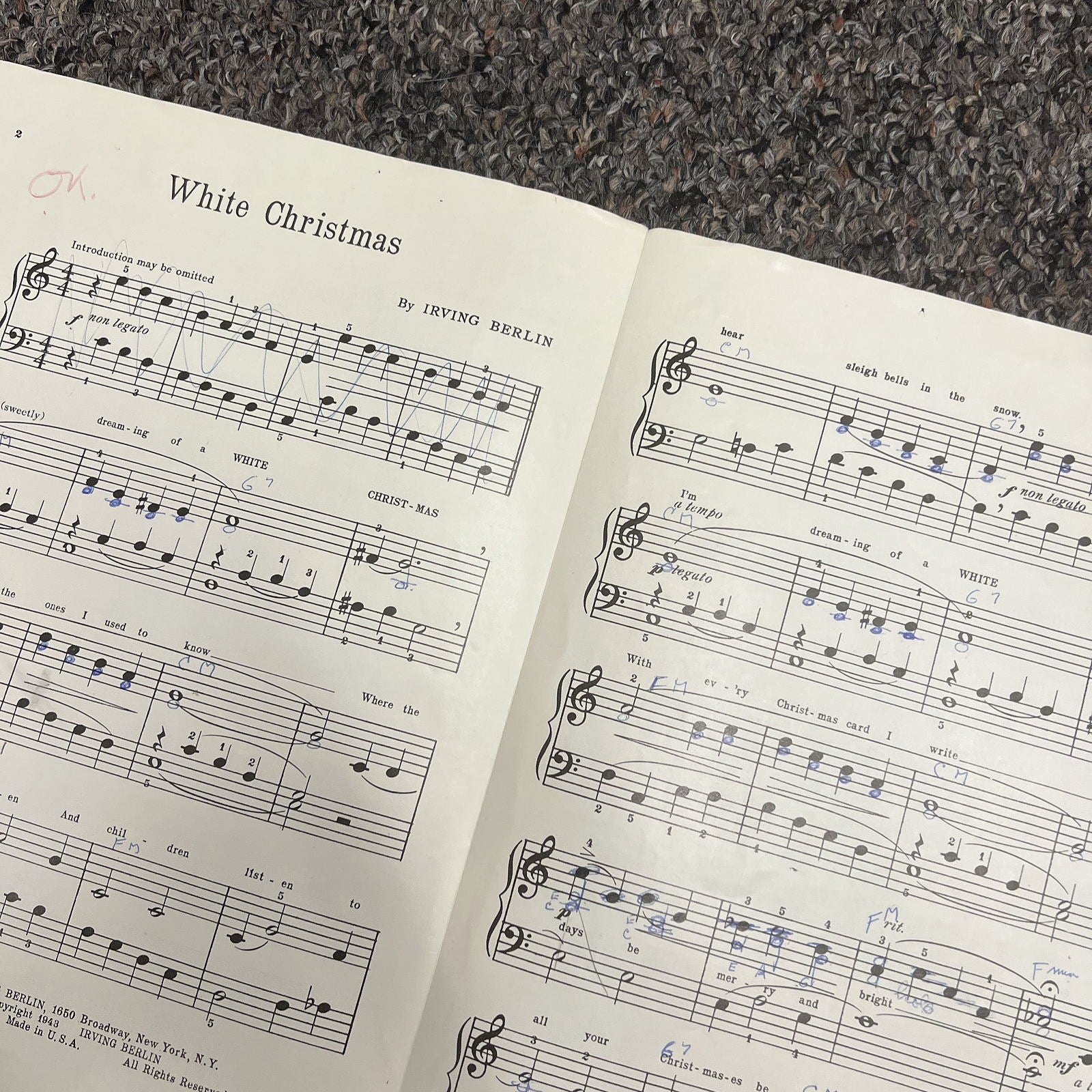 White Christmas Simplified Piano Solo