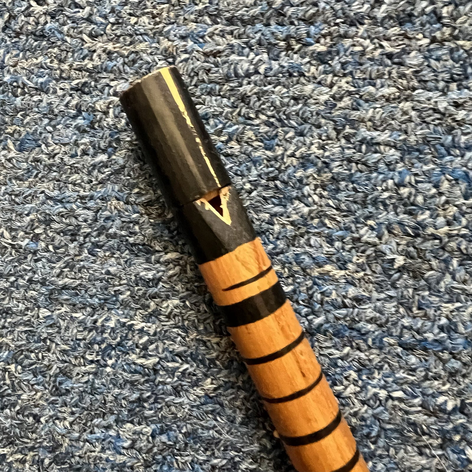 Wooden whistle Flute with holes - Used