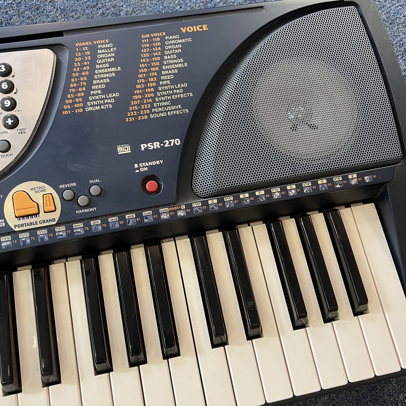 Yamaha PSR-270 61-Key MIDI Portable Keyboard - New Old Stock, Excellent Condition