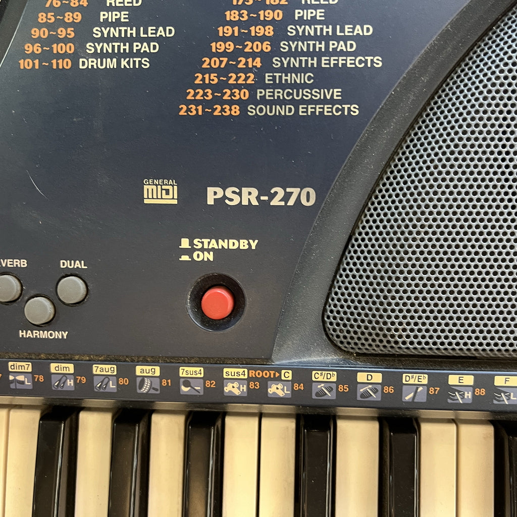 Yamaha PSR-270 61-Key MIDI Portable Keyboard - New Old Stock, Excellent Condition