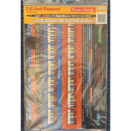 Dave Clo Three Sided Piano Chords Poster