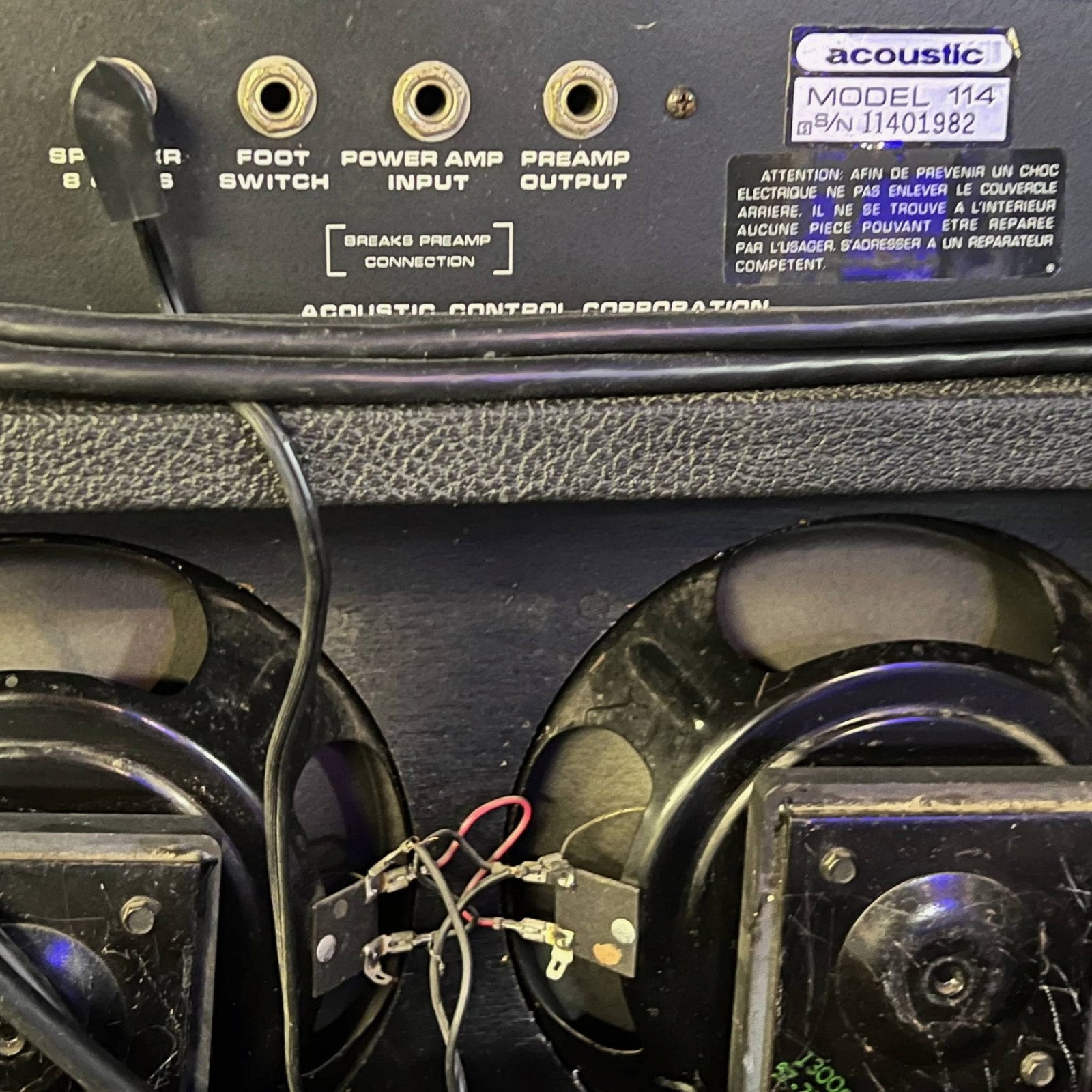 Acoustic Control Corporation Model 114 2x10" vintage combo amp 1970s