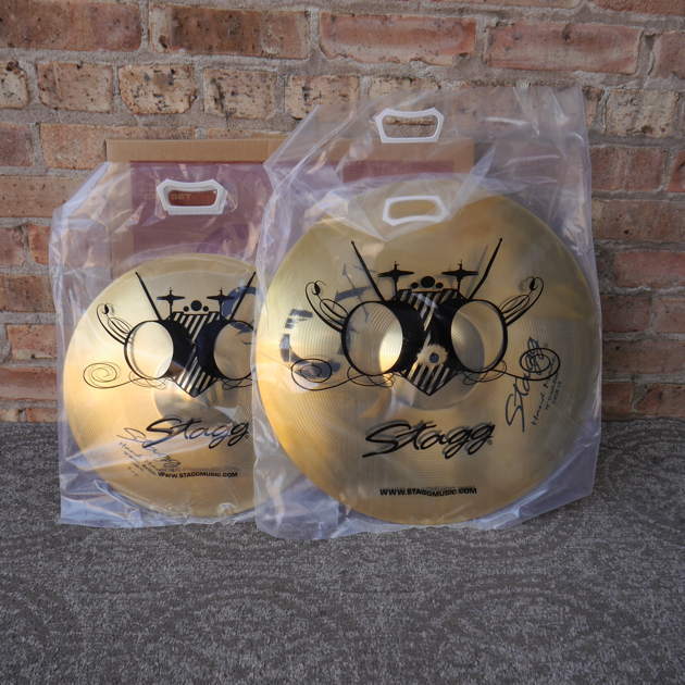 Stagg Brass Cymbal Set 14" HH 18" CR