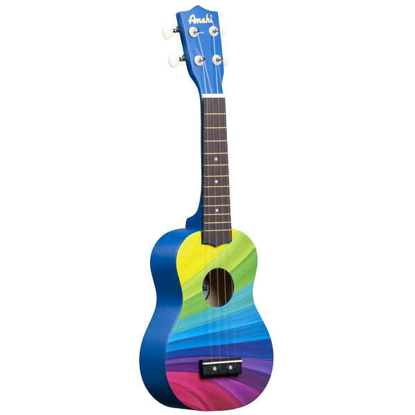 Amahi Wavy Rainbow Soprano Ukulele