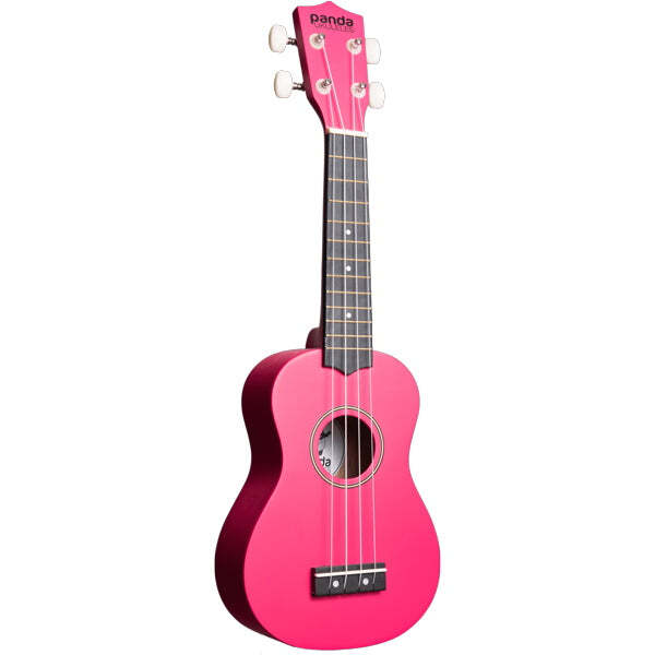 Amahi Panda Soprano Ukulele Hot Vibrant Pink