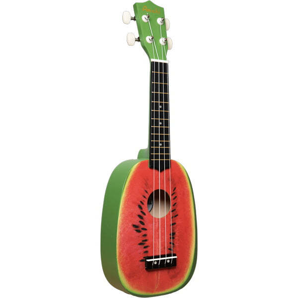 Amahi Rainbow Pineapple Shape Watermelon Design Soprano Ukulele