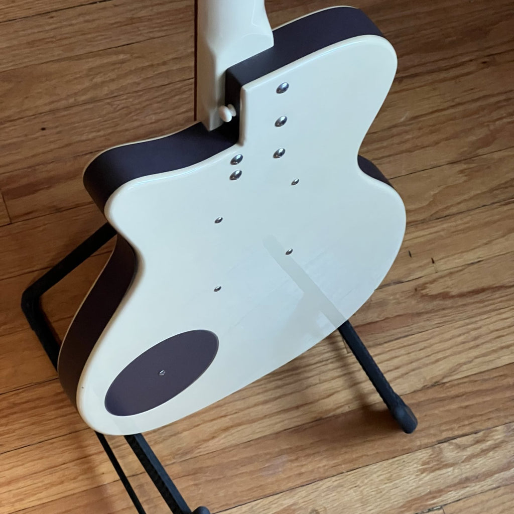 Danelectro 56 U2 Reissue Singlecut Solid Body Electric Guitar cream color used 1990s