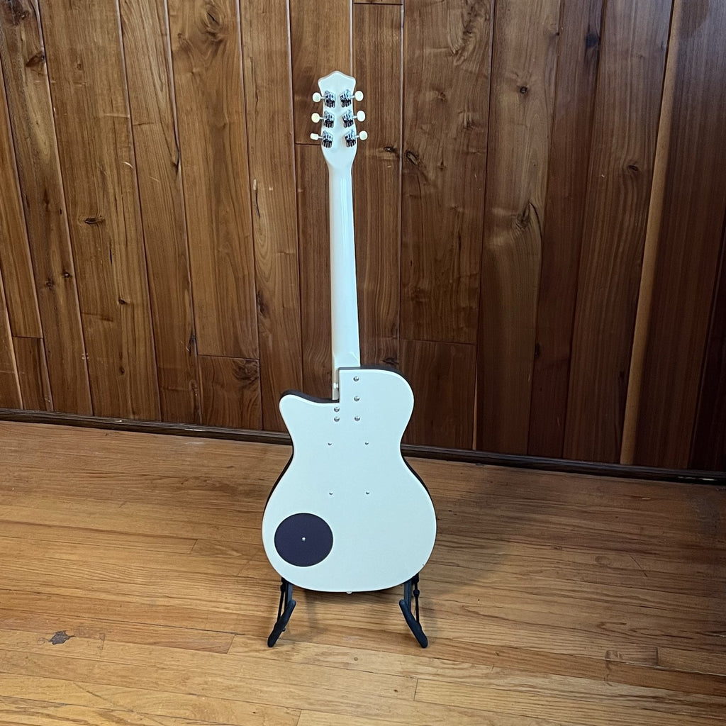 Danelectro 56 U2 Reissue Singlecut Solid Body Electric Guitar cream color used 1990s