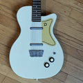 Danelectro 56 U2 Reissue Singlecut Solid Body Electric Guitar cream color used 1990s
