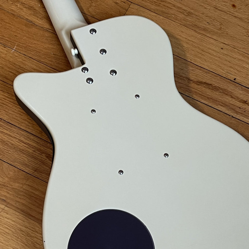Danelectro 56 U2 Reissue Singlecut Solid Body Electric Guitar cream color used 1990s