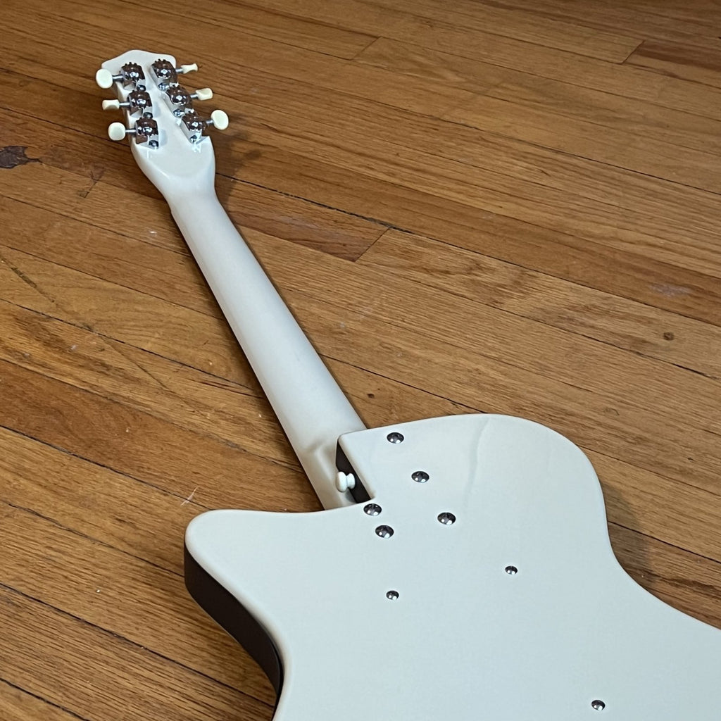 Danelectro 56 U2 Reissue Singlecut Solid Body Electric Guitar cream color used 1990s