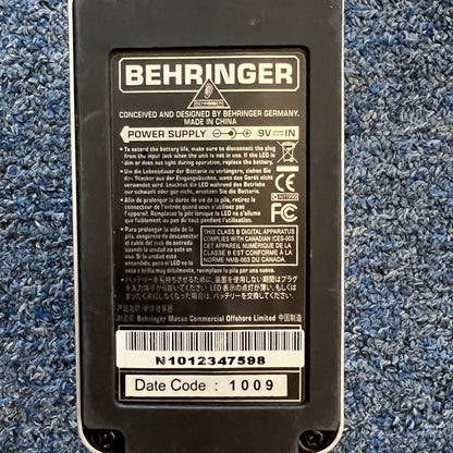 Behringer DD400 Digital Delay Effects Pedal used