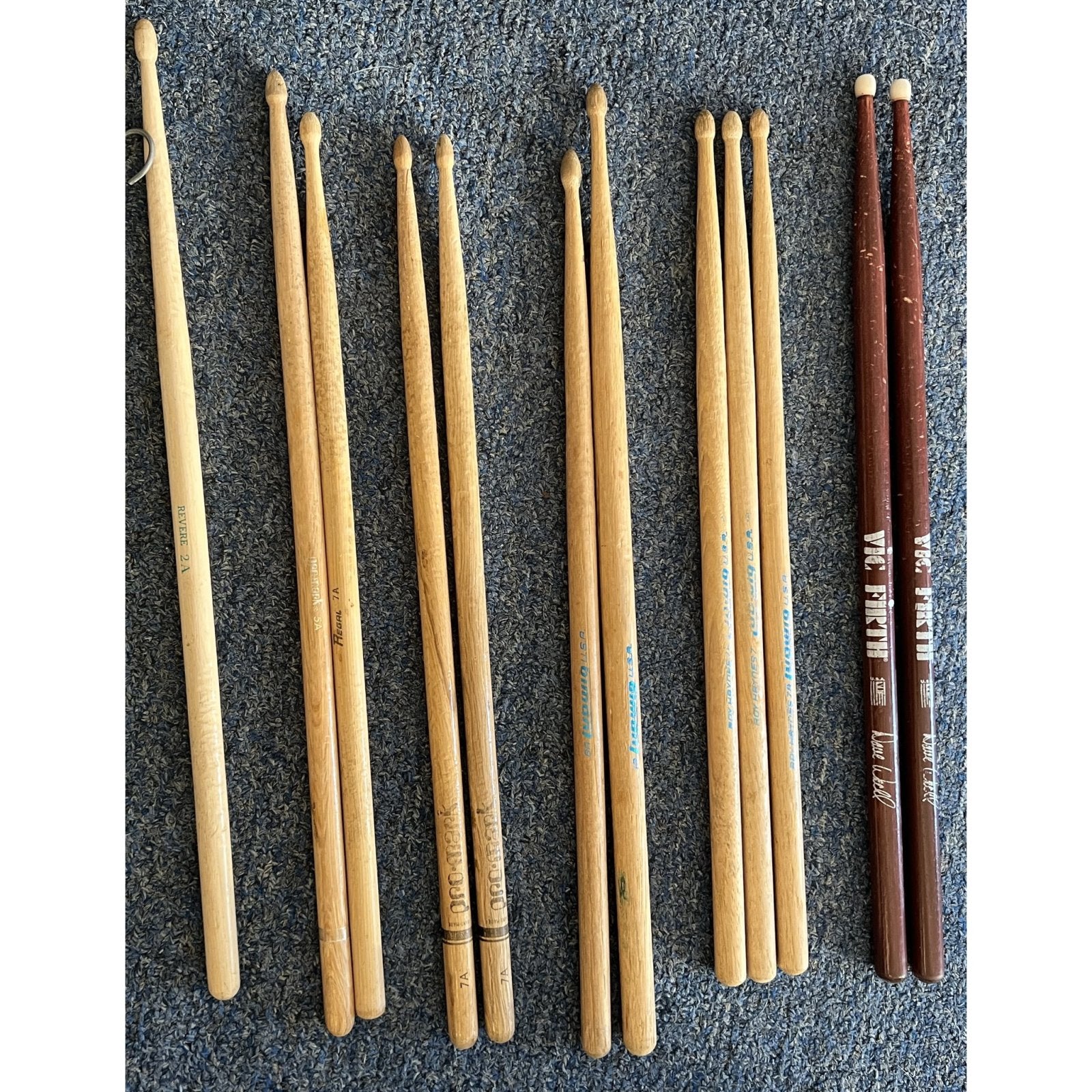 Ludwig Vic Firth Vintage lot 12 drum sticks