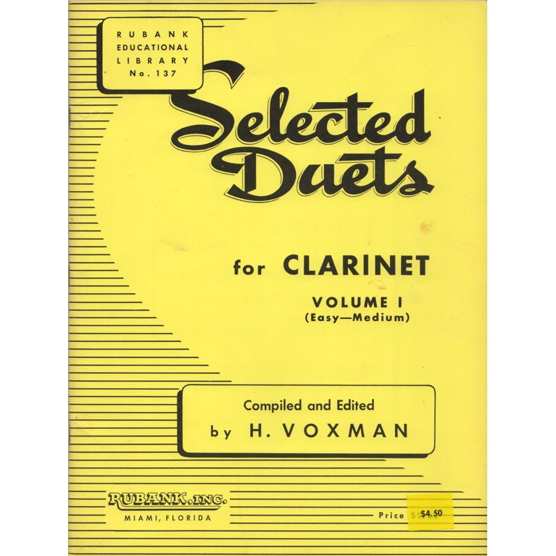 Rubank Selected Duets for Clarinet, Volume 1: Easy-Medium