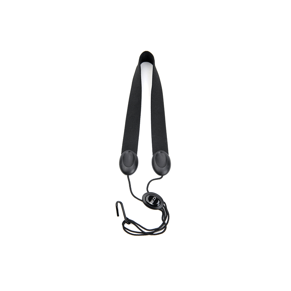 Rico Saxophone Strap Tenor/Baritone Metal Hook, Black