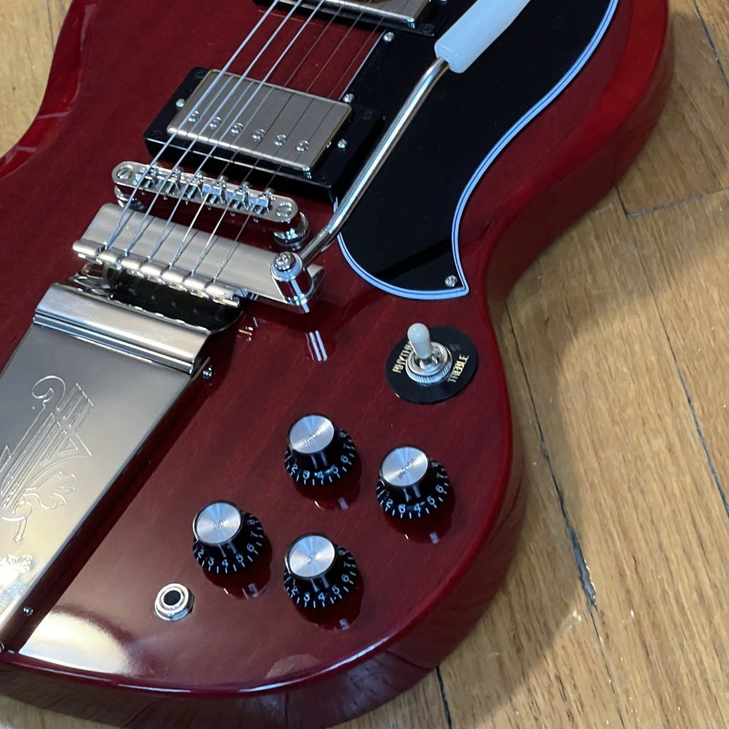 Epiphone SG Standard 61 Maestro Vibrola Electric Guitar in Vintage Cherry