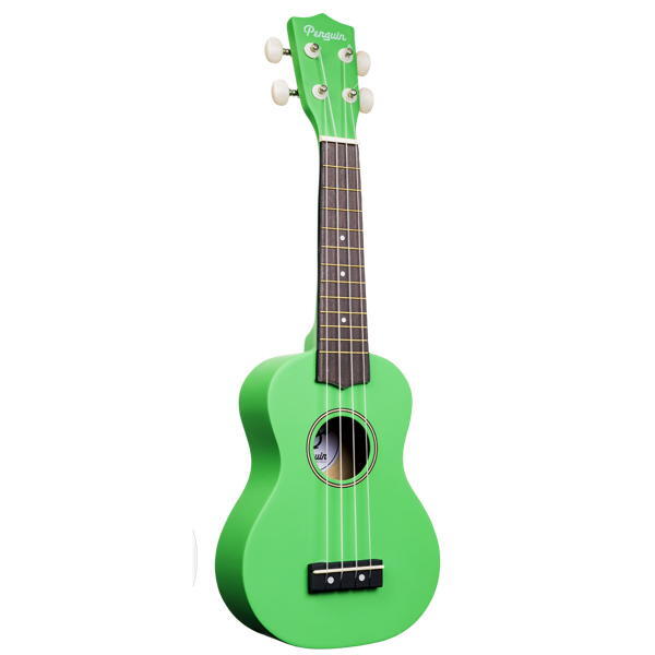 Amahi Penguin Soprano Ukulele Green