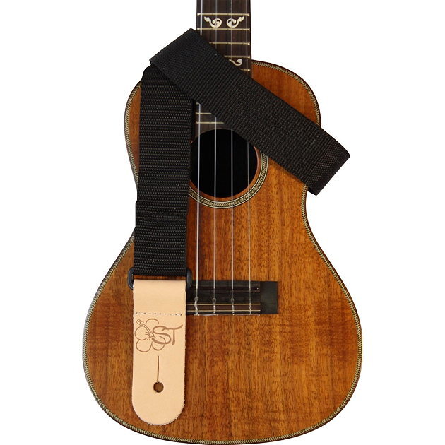 Sherrin's Threads 1 1/2" Poly Uke Strap Black