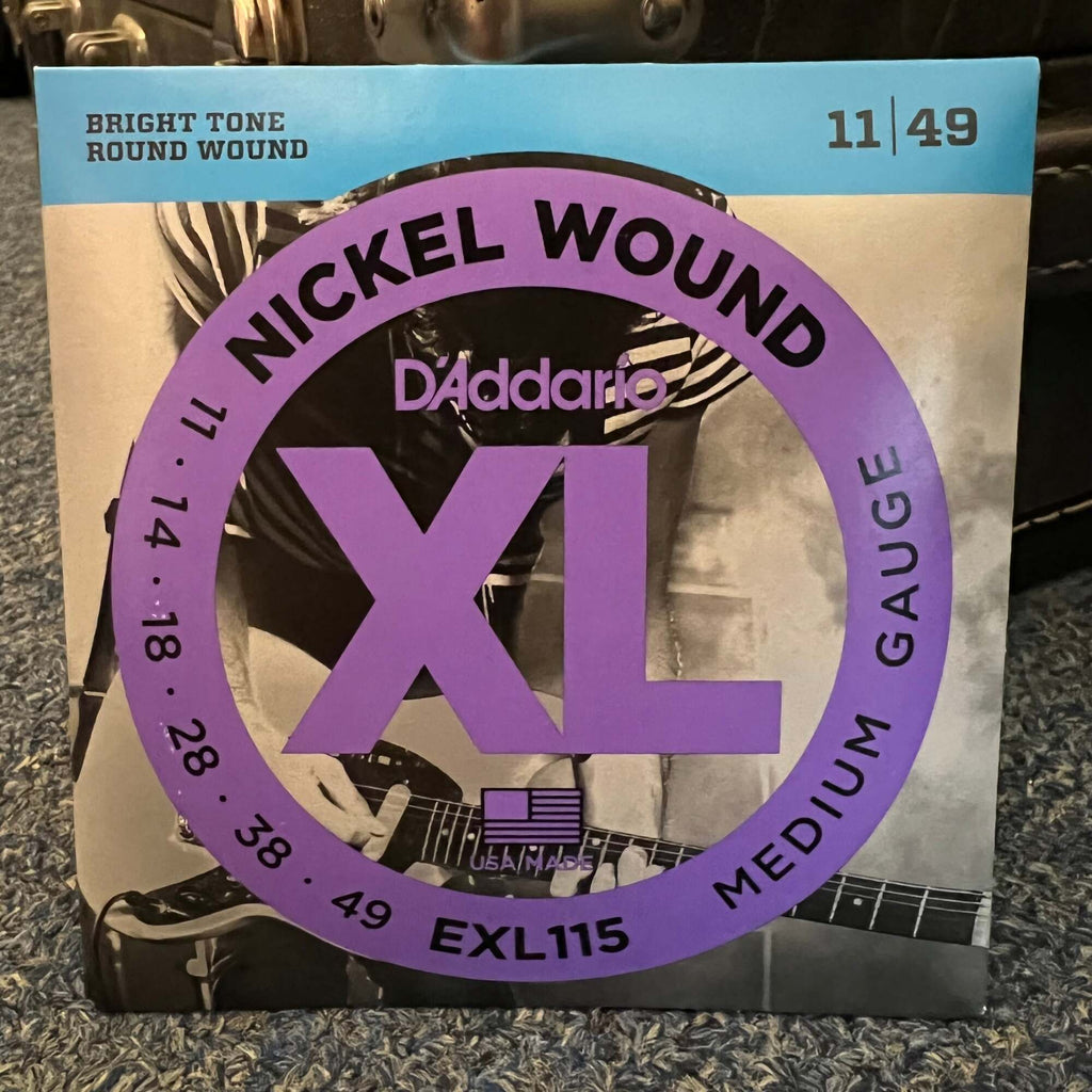 D'Addario EXL115 Nickel Wound Electric Guitar Strings Medium/Blues-Jazz Rock 1...