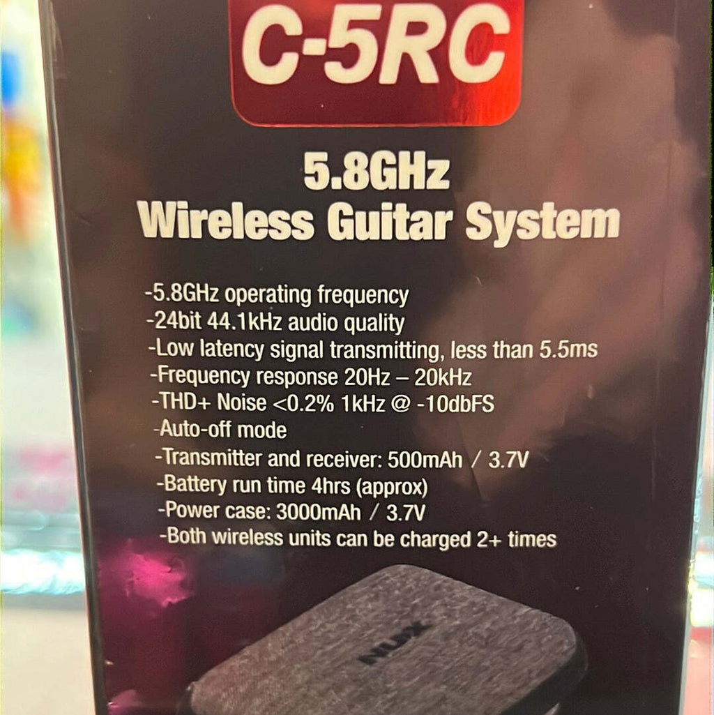 NUX C-5RC 5.8GHz Bluetooth Guitar Wireless System