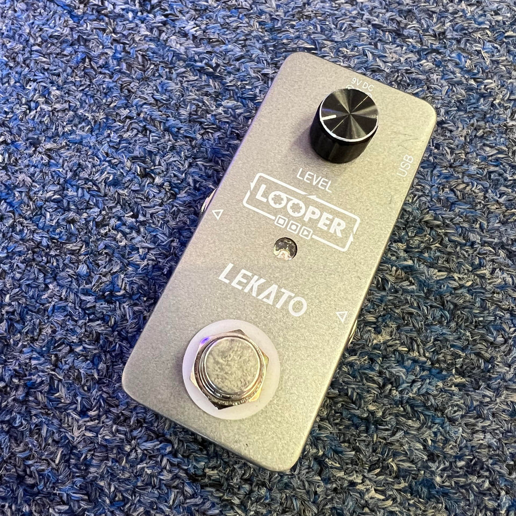 LEKATO Guitar Looper Effect Pedal Loop Pedal 5 Minutes Looping Time Looper Pedal ONE Looper Unlimited Overdubs