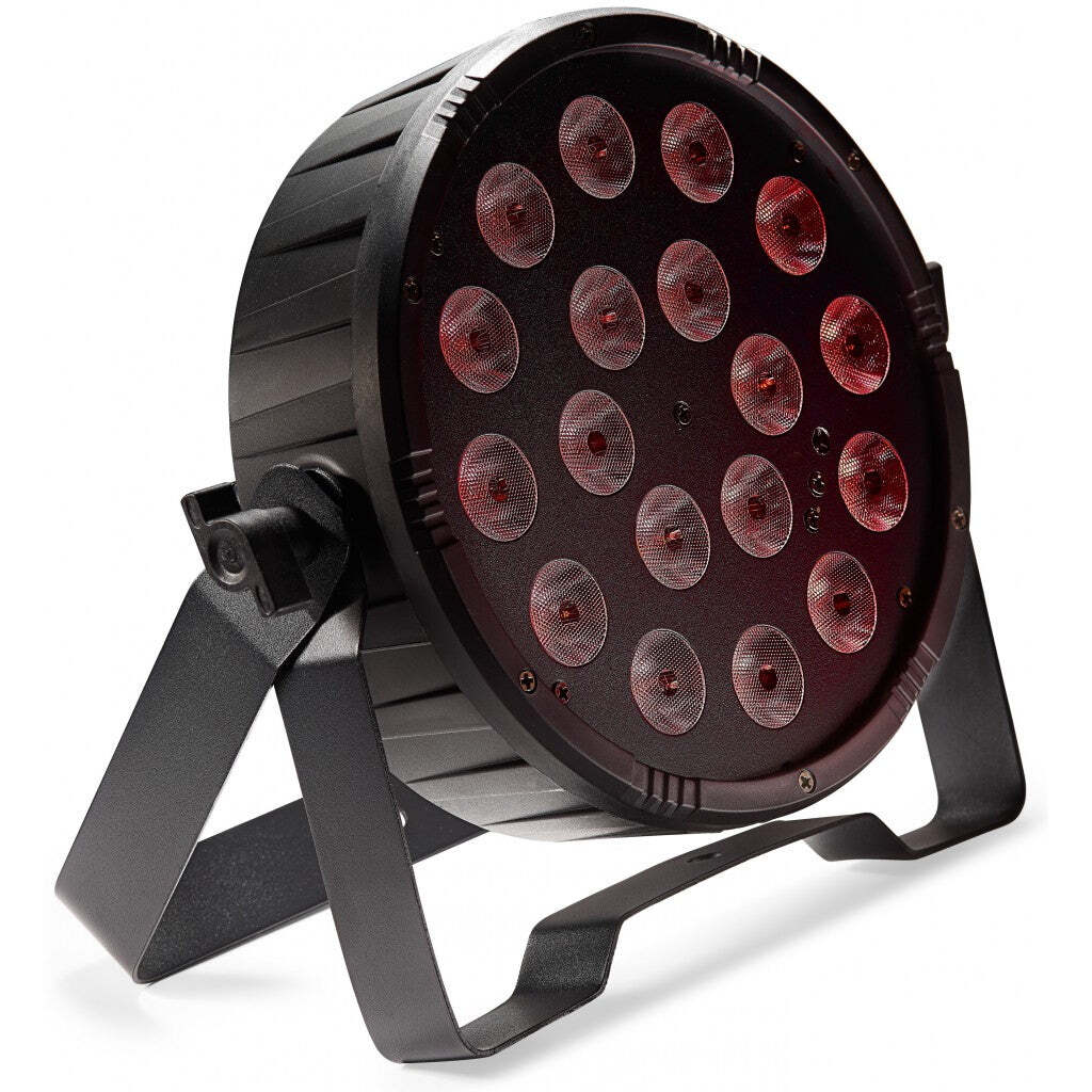 Flat ECOPAR 18 spotlight with 18 x 1-watt RGB (3 in 1) LED
